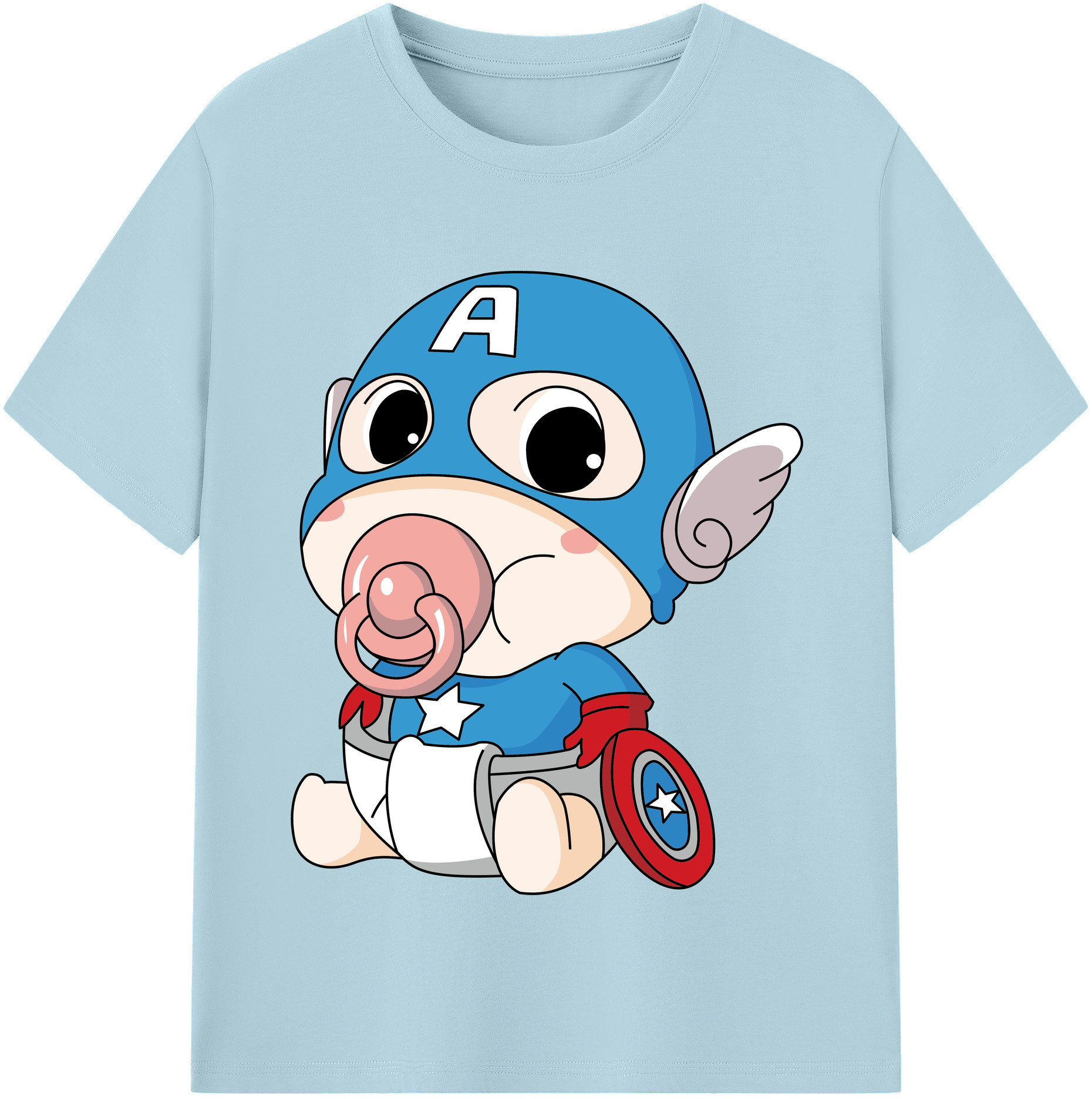 （画像用） アベンジャーズ The Avengers 綿100％半袖Tシャツ（フロントプリント）